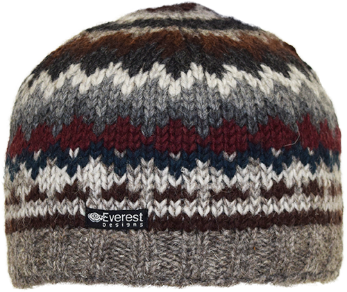 Alpenglow Beanie - A mid-weight wool beanie in maroon