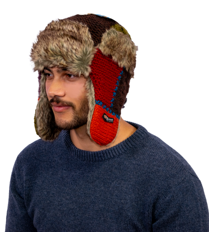 Patchwork Fur Hat