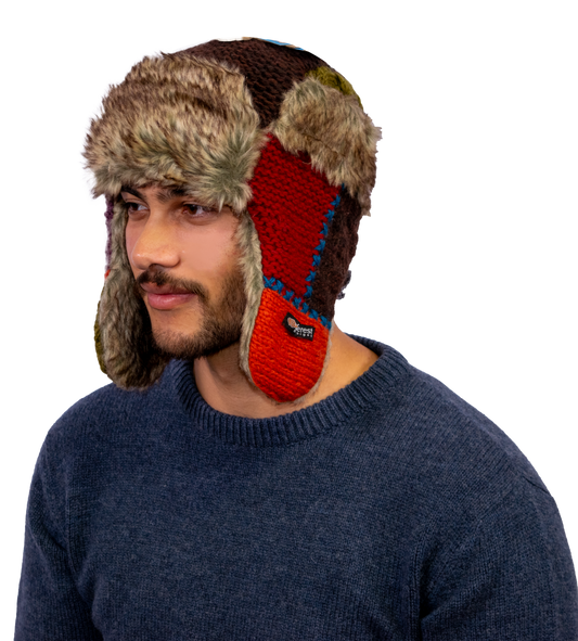 Patchwork Fur Hat