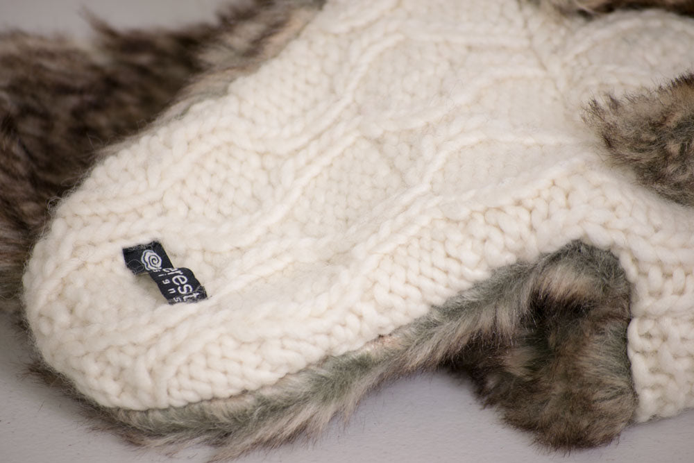 Anatoli Fur Hat fur trim detail