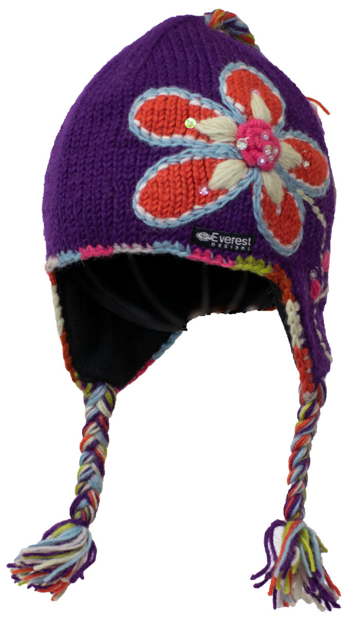 Kid's Wildflower Earflap