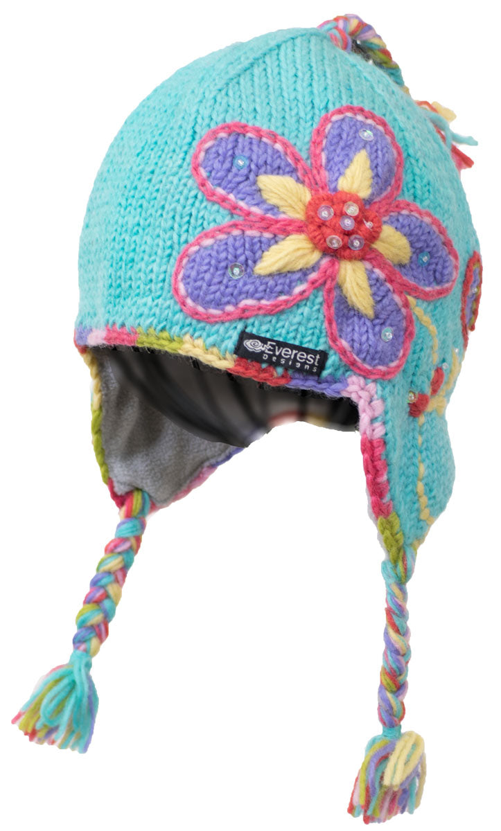 Kid's Wildflower Earflap