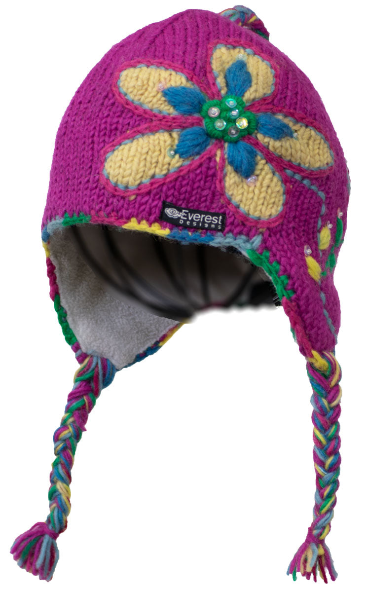 Kid's Wildflower Earflap