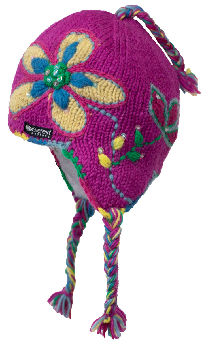 Kid's Wildflower Earflap