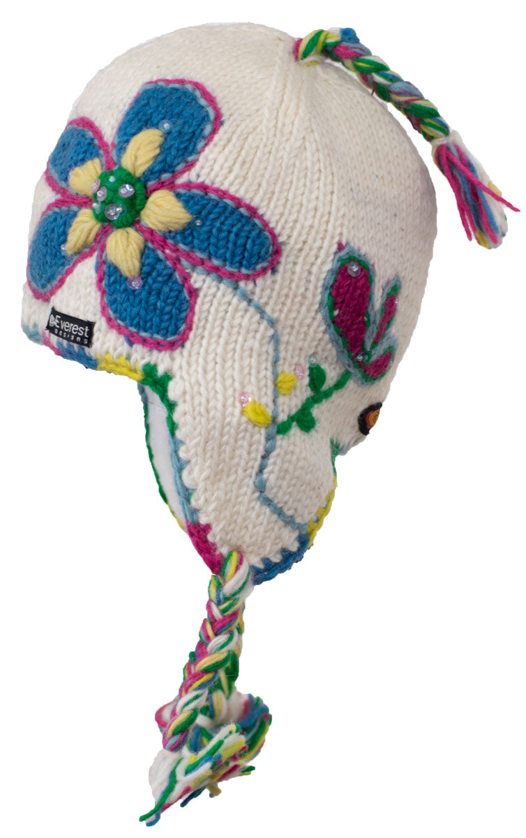 Kid's Wildflower Earflap